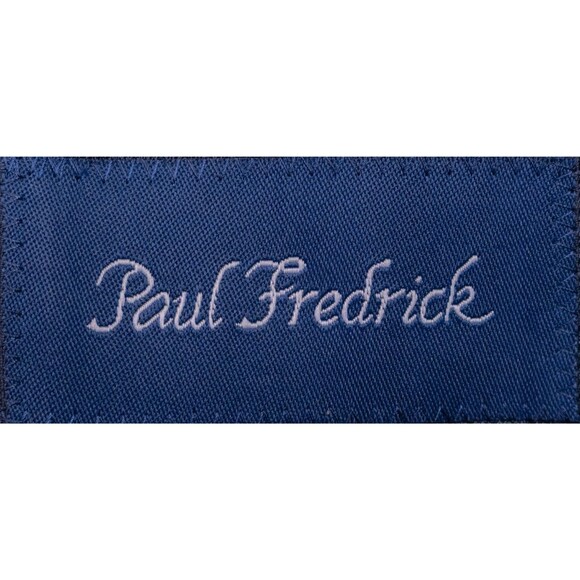 Paul Fredrick Men's 42S Sport Coat Blazer Red Check LINEN 2-Button Casual SLIM - Picture 10 of 13